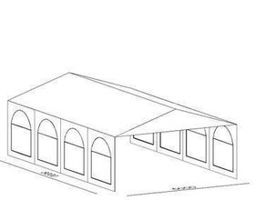 Partyzelt 5 x 8 m (Festzelt)