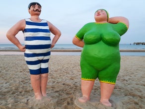 Badefiguren 1900,2,5m, Sommer, Strand, Sommerdekoration