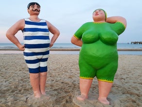 Badefiguren 1900,2,5m, Sommer, Strand, Sommerdekoration