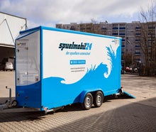 Spülmobil, mobile Spülküche, PT-Serie Winterhalter, Interimslösung, Havarielösung, Messen, Catering, Geschirrspüler