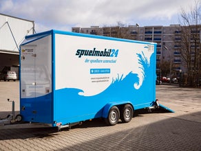 Spülmobil, mobile Spülküche, PT-Serie Winterhalter, Interimslösung, Havarielösung, Messen, Catering, Geschirrspüler