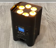 Akku Spot Scheinwerfer 6x18W HCL Floorspot Uplighting LED RGBWAUV