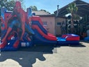 Vermiete Hüpfburg "Spiderman" Pool Rutsche Motto Kinderparty
