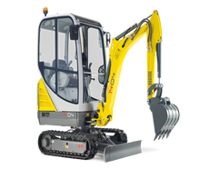 Minibagger mieten Wacker Neuson 1404 inkl. Anhänger und Versicherung