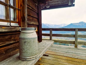 Milchkanne, Bauern Dekoration