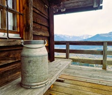 Milchkanne, Bauern Dekoration