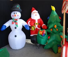 aufblasbarer Weihnachtsmann, Schneemann oder Tannenbaum 240 cm inkl. 19% MwSt.