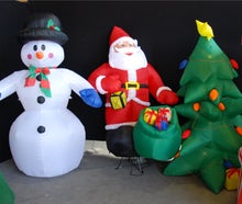 aufblasbarer Weihnachtsmann, Schneemann oder Tannenbaum 240 cm inkl. 19% MwSt.