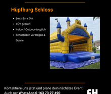 Schloss-Hüpfburg mieten 🏰 | Mit Regen-/Sonnenschutz | TÜV-geprüft + Lieferung