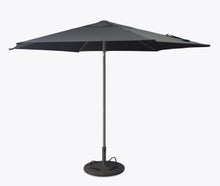 Sonnenschirm / Marktschirm ø 300cm schwarz inkl Ständer Standfuß MAY IN BLACK