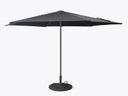 Sonnenschirm / Marktschirm ø 300cm schwarz inkl Ständer Standfuß MAY IN BLACK