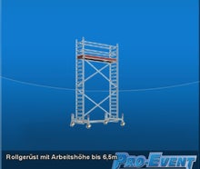 Rollgerüst mit Arbeitshöhe bis 6,5m