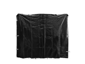Seitenwand 3 x 2.1 m ohne Fenster schwarz für Cateringzelt (schwer) mieten