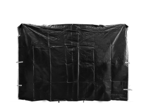 Seitenwand 3 x 2.1 m ohne Fenster schwarz für Cateringzelt (schwer) mieten