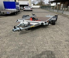 Anhänger Motorrad absenkbar mit vielen Zurrmöglichkeiten (auch für Quad)