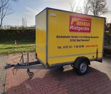Anhänger mit Koffer, zul. GG 1.300 kg, Nutzlast max. 740 kg, Ladefläche 2,60 x 1,30 x 1,80 m