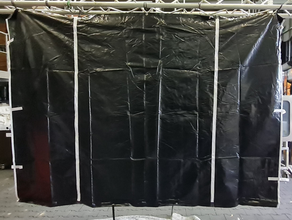 stabile 3x3 Seitenwand mit Eingang schwarz