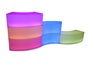 LED Sitzbank halbrund / Loungebank / Hocker iSNAKE leuchtend in allen Farben - Galerie - Bild 4