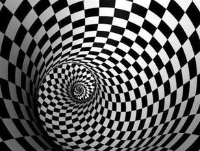 Bühnenbild Illusions Bild Karomuster 2