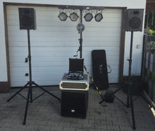Musikanlage / PA-Anlage + Lichtanlage Komplettsystem "S" (bis ca. 50 Personen)