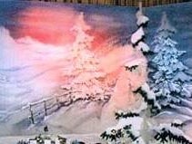Weihnachten Kulisse, Schnee, Schneelandschaft, Wintertraum