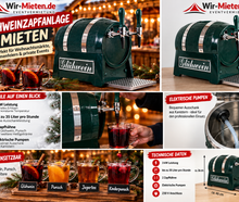 Glühweinzapfanlage mieten | 2 Zapfhähne | Wir-Mieten.de Glühwein