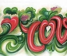 70er Jahre Kulisse, Love, Liebe, Bild, Bühnendekoration