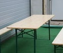 Festzeltgarnitur 70cm natur