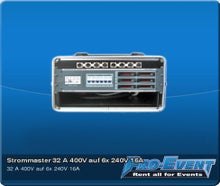 Strommaster 32 A 400V auf 6x 240V 16A