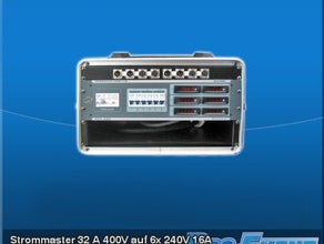 Strommaster 32 A 400V auf 6x 240V 16A