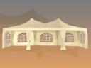 Pagodenzelt 5 x 6,8 m