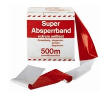 Absperrband / Warnband rot weiß 500m