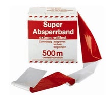 Absperrband / Warnband rot weiß 500m