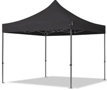 Partyzelt / Pavillon / Klappzelt 3x3 m – Schwarz – B1-zertifiziert