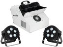 Lichtset F LED Lichtanlage Lichttechnik Licht Partybeleuchtung Scheinwerfer Seifenblasenmaschine