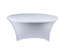 Stretchhusse Banketttisch D=150cm mieten – Miettisch, Eventtisch, Veranstaltungstisch, Partytisch