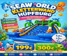 Hüpfburg Kletterwand