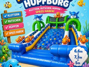 Hüpfburg Kletterwand
