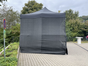 Bühnenpodest 6x4m mit Faltzeltüberdachung und Gaze 1m Höhe mieten - Galerie - Bild 3