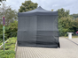 Bühnenpodest 6x4m mit Faltzeltüberdachung und Gaze 1m Höhe mieten - Galerie - Bild 3