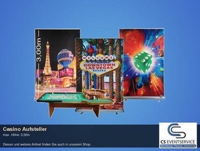 Casino Aufsteller Poker Blackjack Deko LAS VEGAS
