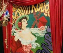 Moulin Rouge Revue Kulisse, Frankreich, Paris, Plakat