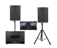 2000 W DJ Musikanlage, Partyanlage, Partyset, PA, Tonanlage, Box, optional mit Bluetooth (Aufpreis 10 Euro)