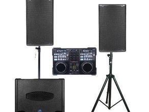 2000 W DJ Musikanlage, Partyanlage, Partyset, PA, Tonanlage, Box, optional mit Bluetooth (Aufpreis 10 Euro)