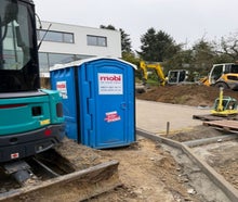 mobi Mobiltoilette | Mobile Baustellen Toilette | Baustellen WC |  Lieferung  Reinigung & Wartung | Ökologische Entsorgung | Haftungsbefreiung | Endreinigung | Baustellenklo mieten | mobile Toiletten | WC mieten | Baustellentoilette mieten