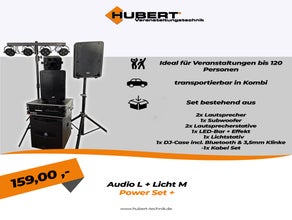 Party Musikanlage / Lichtanlage - Audio L / Licht M