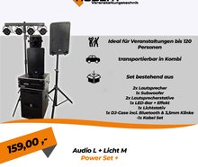 Party Musikanlage / Lichtanlage - Audio L / Licht M
