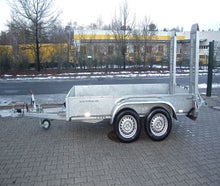 Kastenanhänger HUMBAUR gebremst 2,500 kg, Autotransportanhänger, Anhänger, geschlossener Planenanhänger, Dreiseitenkipper, Ein-Achser