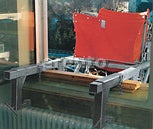Brüstungshalter für Trägergestell Schuttrutsche