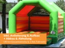 Hüpfburg grün-orange mit Dach (inkl. Anlieferung im Umkreis)